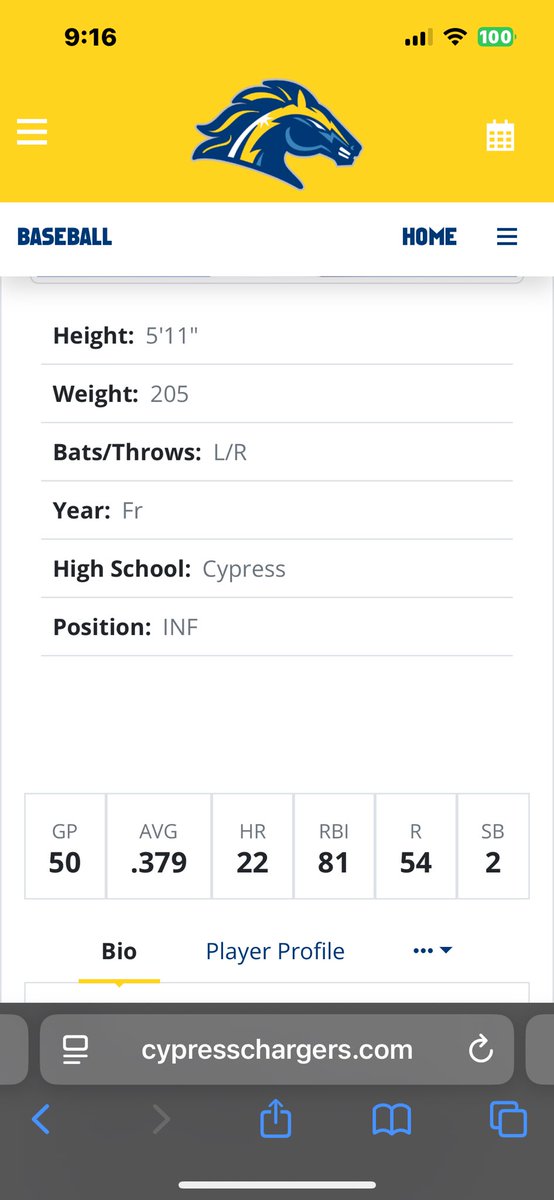 JTillar2024's tweet image. Historic year we had this year with @CypressColl_BSB , finished third in final four play and an outright conference title! 

Final stats on the year including: .785 SLG
 .498 OBP
 11 2B
 1 3B
@ahutting3