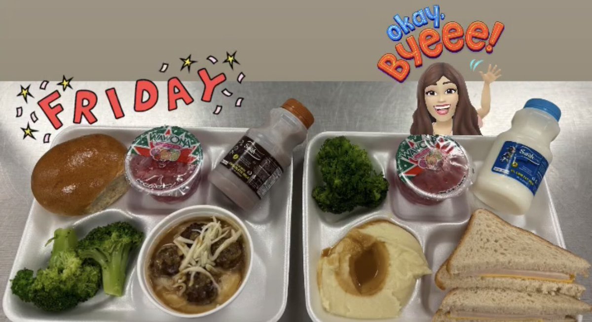 Susan Sanchez : CNS Manager lll (@sanchez_hms_ies) on Twitter photo Hello ๐๐ป Cavaliers!! ๐ Todayโs Menu: Meatball Bowl ๐ฅฃ, Dinner Roll or Ham & Cheese Sandwich ๐ฅช both with Mashed Potatoes ๐ฅ, Brown Gravy, Steamed Broccoli ๐ฅฆ, Strawberry ๐ Fruit Cup and Variety of Milk ๐ฅ๐ฝ๏ธ๐ #Allin #TeamSisd <a href="/SocorroISD/">Socorro ISD</a> <a href="/HERNANDO_MS/">Dr. Jesse A. Sepulveda</a> <a href="/RNava_HMS/">Raul Nava Jr.</a> <a href="/DNavariz_HMS/">Dr. Danielle Navariz</a> Hello ๐๐ป Cavaliers!! ๐ Todayโs Menu: Meatball Bowl ๐ฅฃ, Dinner Roll or Ham & Cheese Sandwich ๐ฅช both with Mashed Potatoes ๐ฅ, Brown Gravy, Steamed Broccoli ๐ฅฆ, Strawberry ๐ Fruit Cup and Variety of Milk ๐ฅ๐ฝ๏ธ๐ #Allin #TeamSisd <a href="/SocorroISD/">Socorro ISD</a> <a href="/HERNANDO_MS/">Dr. Jesse A. Sepulveda</a> <a href="/RNava_HMS/">Raul Nava Jr.</a> <a href="/DNavariz_HMS/">Dr. Danielle Navariz</a>
