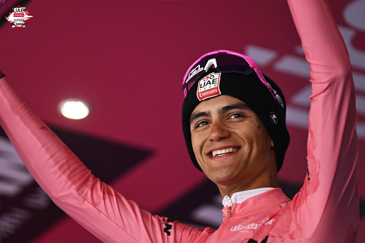 @UAE-TeamEmirates (@teamemiratesuae) on Twitter photo An 11th day secured in the Maglia Rosa 👚 #GirodItalia
Tomorrow, we’re going to give it everything we’ve got. Vamos, <a href="/ISAACDELTOROx1/">ISAAC DEL TORO ROMERO</a> 💪🏻 #WeAreUAE An 11th day secured in the Maglia Rosa 👚 #GirodItalia
Tomorrow, we’re going to give it everything we’ve got. Vamos, <a href="/ISAACDELTOROx1/">ISAAC DEL TORO ROMERO</a> 💪🏻 #WeAreUAE