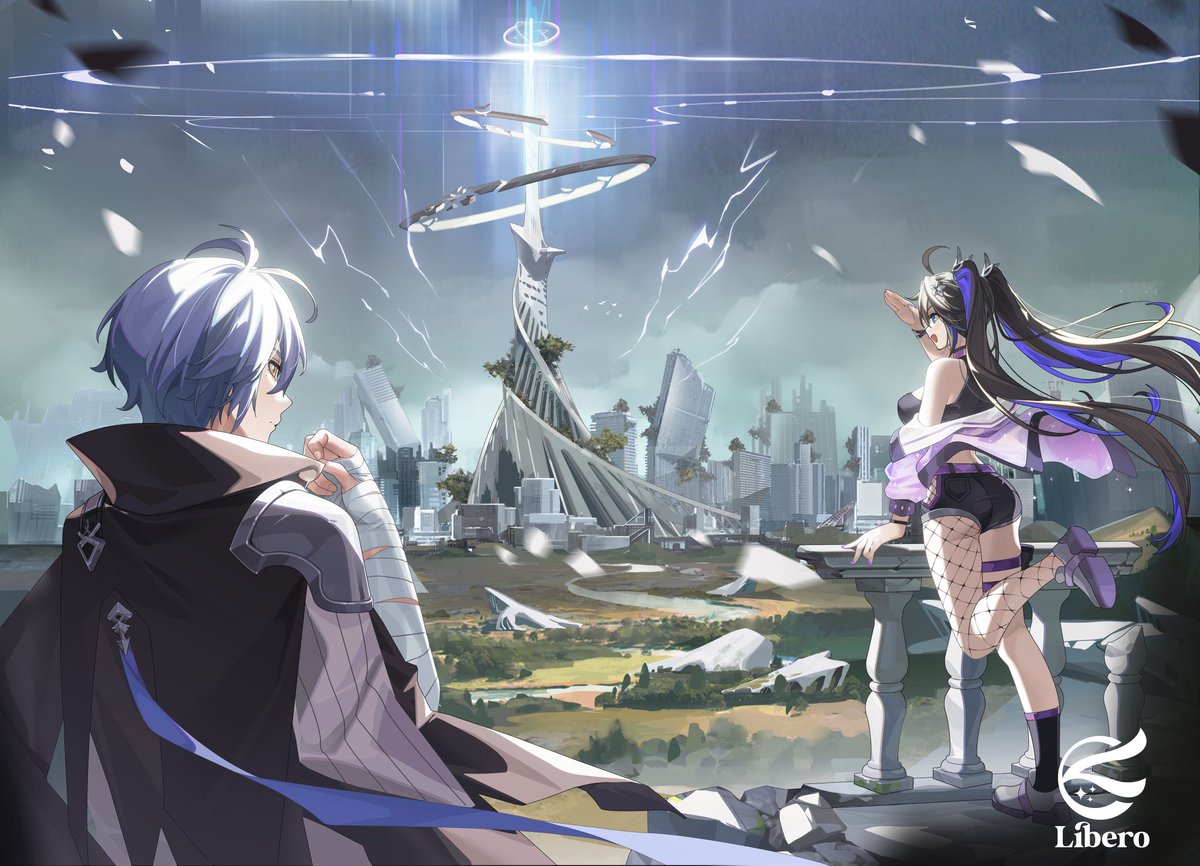 Phew! This rooms leads outside. A tower looms in my view, far off.🗼👀
#LiberoArtStudio