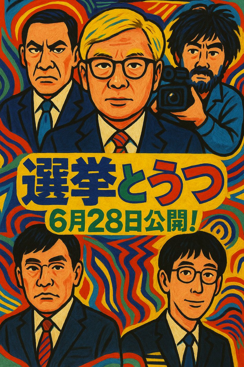 修正をしても違う方向にいっちゃってる。 #選挙と鬱二次創作ポスター
