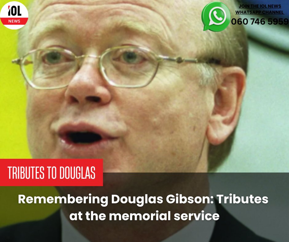 IOL's tweet photo. DA leader John Steenhuisen described the party’s former chief whip and ambassador to Thailand, Douglas Gibson, as a “loyal soldier of the party” whose relentless commitment set a benchmark as a chief whip.
#news #politics #JohnSteenhuisen #DA #DouglasGibson #chiefwhip
Read on https://t.co/f27Bk2irL8