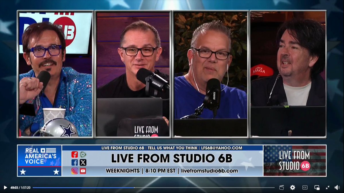 I'm joining the boys from <a href="/lfs6b/">Live From Studio 6B</a> tonight from 8-10 pm EST!
We are LIVE at <a href="/americafirstwh/">The America First Warehouse</a>!!

Want FREE tix to see the show? DM me!