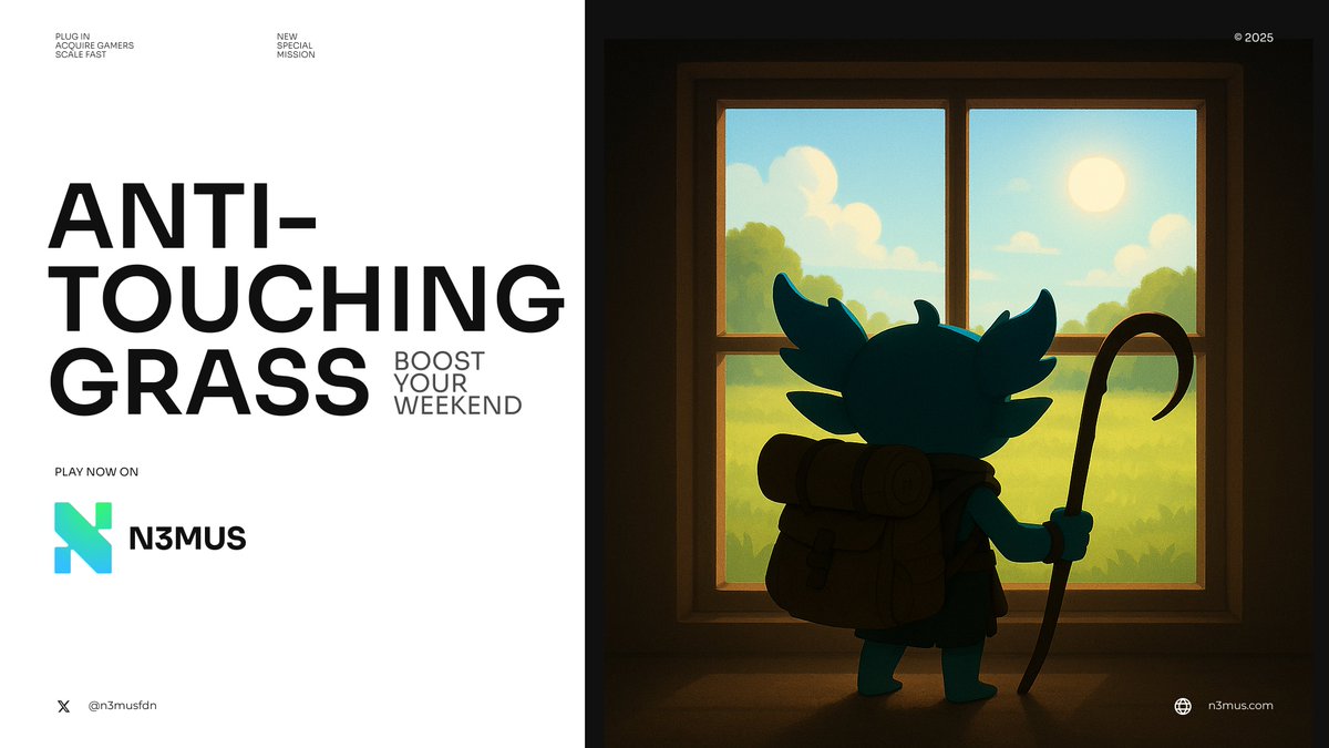 1/ IT’S BACK! 🌱 The Anti-Touching Grass Program is making its grand return!

Get ready for 60 hours of pure gaming power with a +20% boost on all live tournaments. Why go outside when you can level up in the leaderboard?

Forget grass, the grind is calling. 🔥

Details below 👇