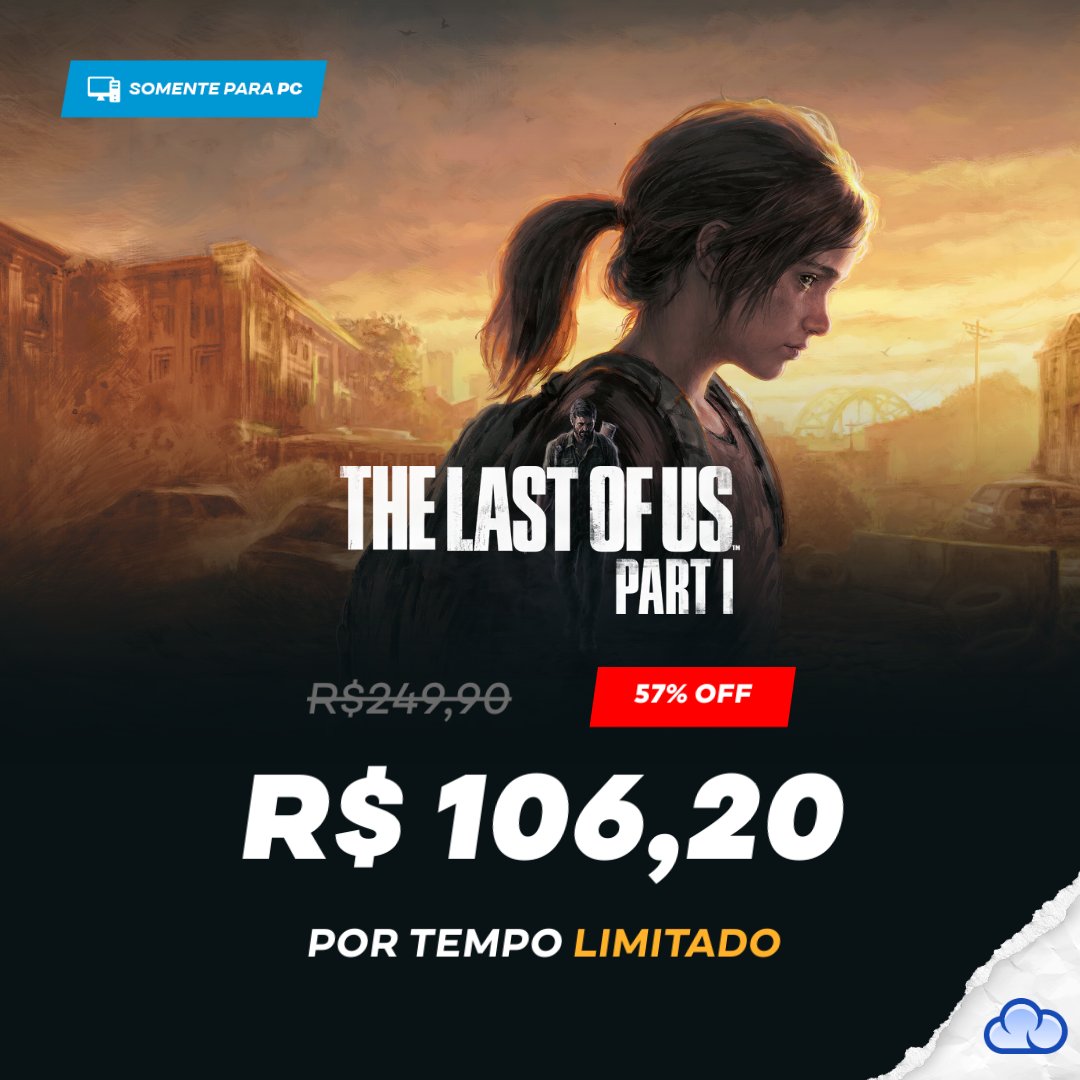 Um dos MELHORES JOGOS de todos os tempos NUU PRECINHO🔥

Aproveite o The Last of Us -Part I com 57% OFF! Você ainda pode parcelar em até 6x SEM JUROS 😱

Você, salvaria a Ellie ou não? 👀

Por tempo LIMITADO.

EU QUERO: ow.ly/Nca550W153N
