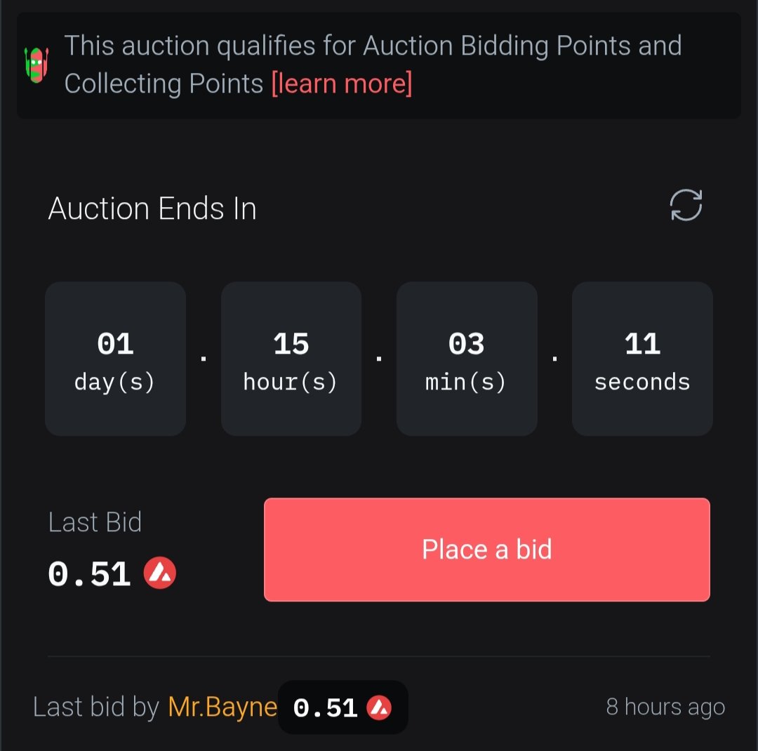 FINALLY GOT A BID‼️
After 5 tries, the sunflower found its first sunbeam 🌻✨

Massive thanks to <a href="/MrBayne_0/">Bayne</a> for placing the first bid — 0.51 $AVAX 🙌
Your support means the world! 💛

⏳ 39 Hours Left
Let’s keep the light shining ☀️
#TheArtChain #AVAXArt <a href="/salvor_io/">Salvor 🚢🔺</a>