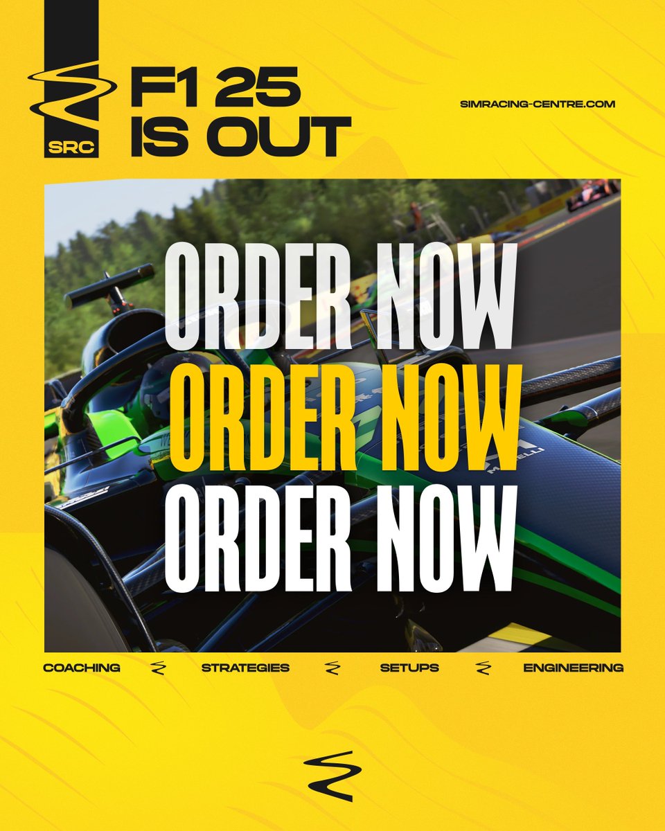 Following the release of all F1 25 versions, our F1 25 setups and strategies are officially OUT 😍

Don't ever worry about changes in the meta, last-minute patch notes or other inconveniences. Simracing Centre has you COVERED 😤

Experience excellence the minute you order: ⬇️