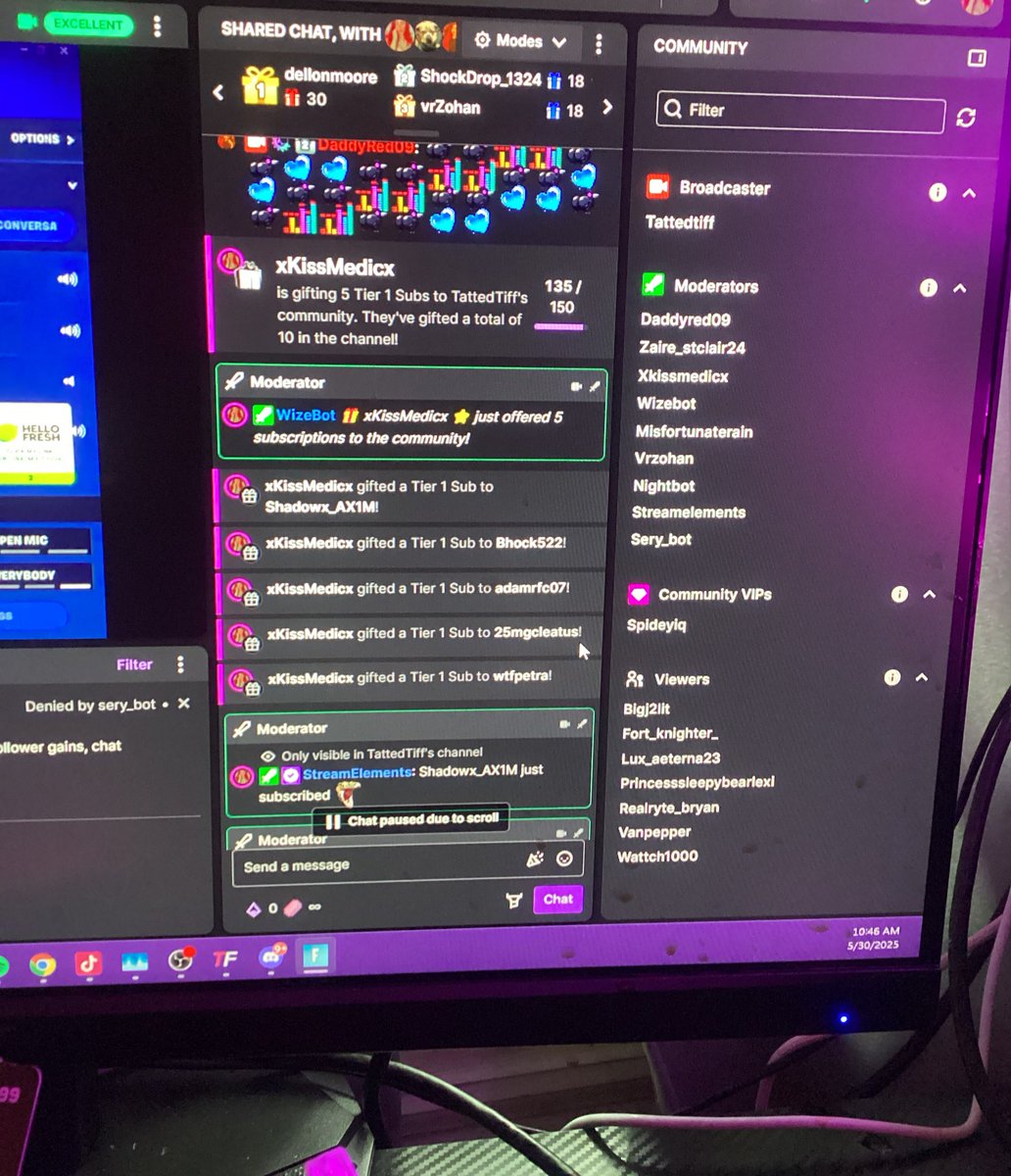 Ty to my mannn <a href="/KissMedic/">ッKissMedicッ</a>  for the gifted subs todayyy. We hit 135 subs 🩷