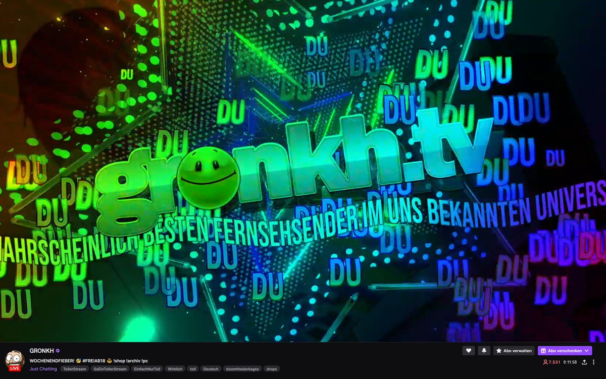 SL0402's tweet photo. ABFAAAAAAAAHRT!!!! #GronkhTV
Schönes Wochenende! Whooop whoooop. https://t.co/WMtzRghdQ2