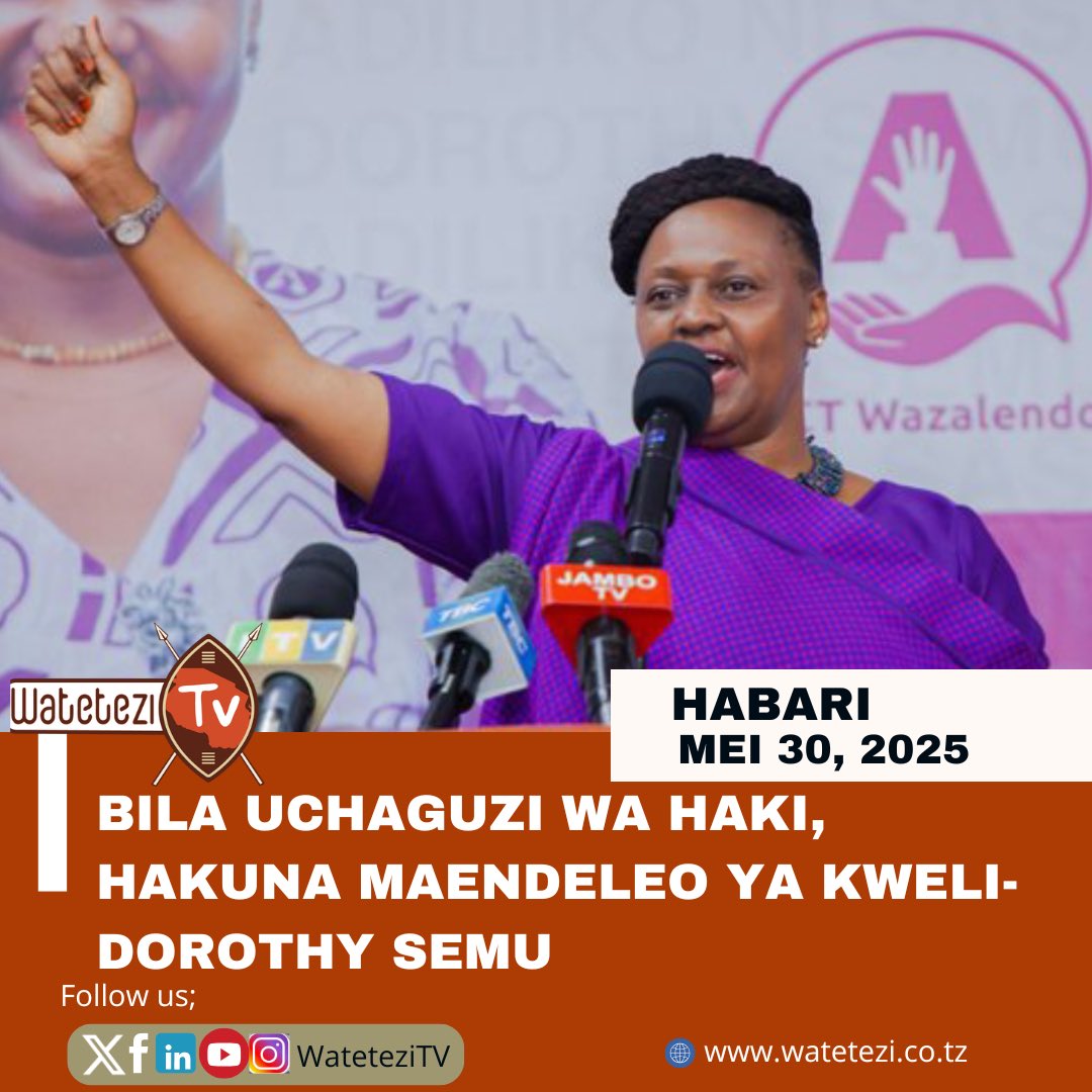 "Ndugu Watanzania, ni lazima turejeshe demokrasia ya kweli kwa sababu bila uchaguzi wa haki, hakuna maendeleo ya kweli, uchaguzi kama tunavyojua ni kipindi kinachoweza kulijenga au kulibomoa Taifa, kuna dalili nyingi kuwa mshikamano wa Taifa letu umeanza kuyumba, kuomba ridhaa ya