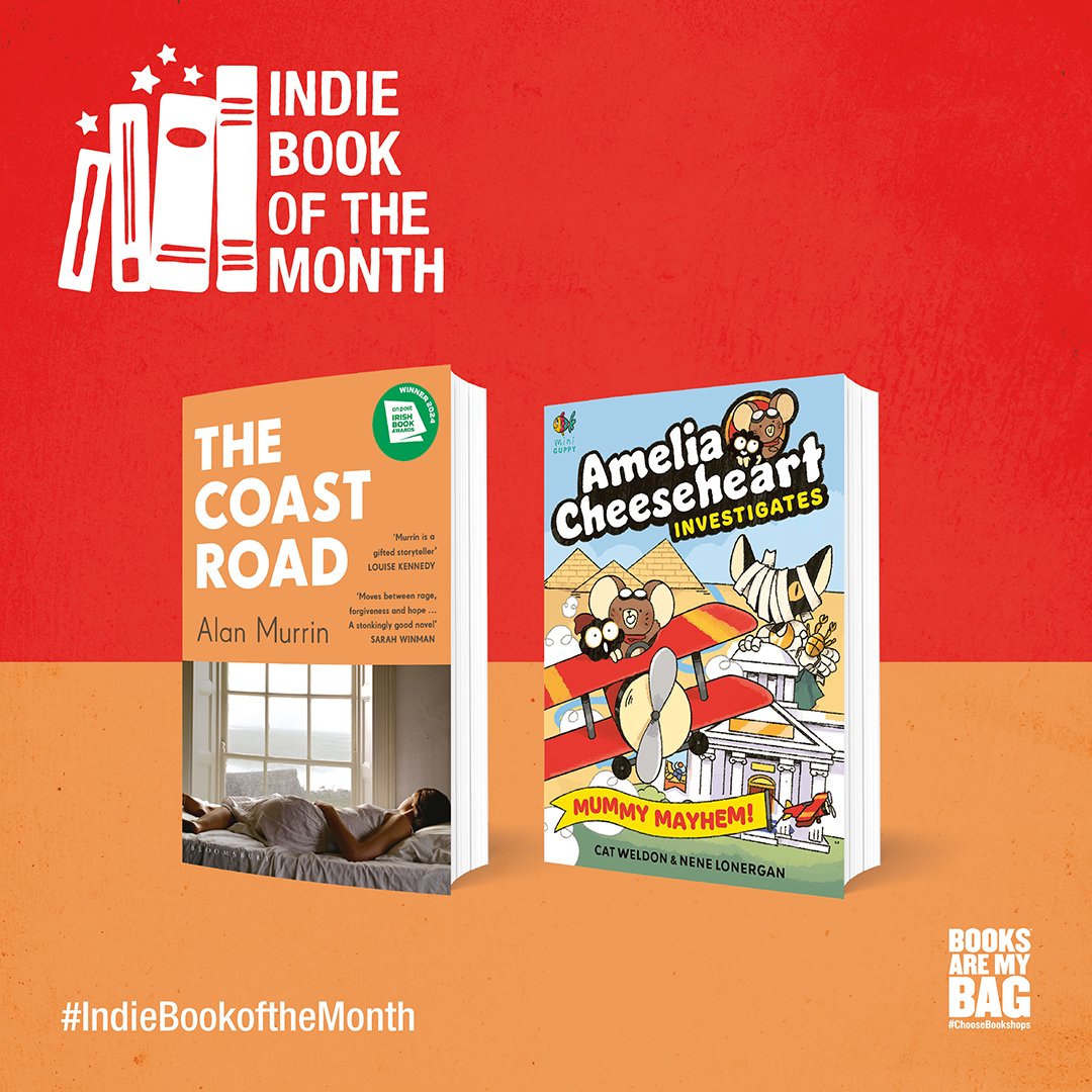 Books Are My Bag (@booksaremybag) on Twitter photo Discover our #IndieBookoftheMonth picks for May at your local independent bookshop.
🌟 The Coast Road by Alan Murrin (<a href="/BloomsburyBooks/">Bloomsbury Books UK</a>)
🌟 Amelia Cheeseheart Investigates: Mummy Mayhem by Cat Weldon, illustrated by Nene Lonergan (<a href="/guppybooks/">Guppy Books</a>)
#ChooseBookshops Discover our #IndieBookoftheMonth picks for May at your local independent bookshop.
🌟 The Coast Road by Alan Murrin (<a href="/BloomsburyBooks/">Bloomsbury Books UK</a>)
🌟 Amelia Cheeseheart Investigates: Mummy Mayhem by Cat Weldon, illustrated by Nene Lonergan (<a href="/guppybooks/">Guppy Books</a>)
#ChooseBookshops