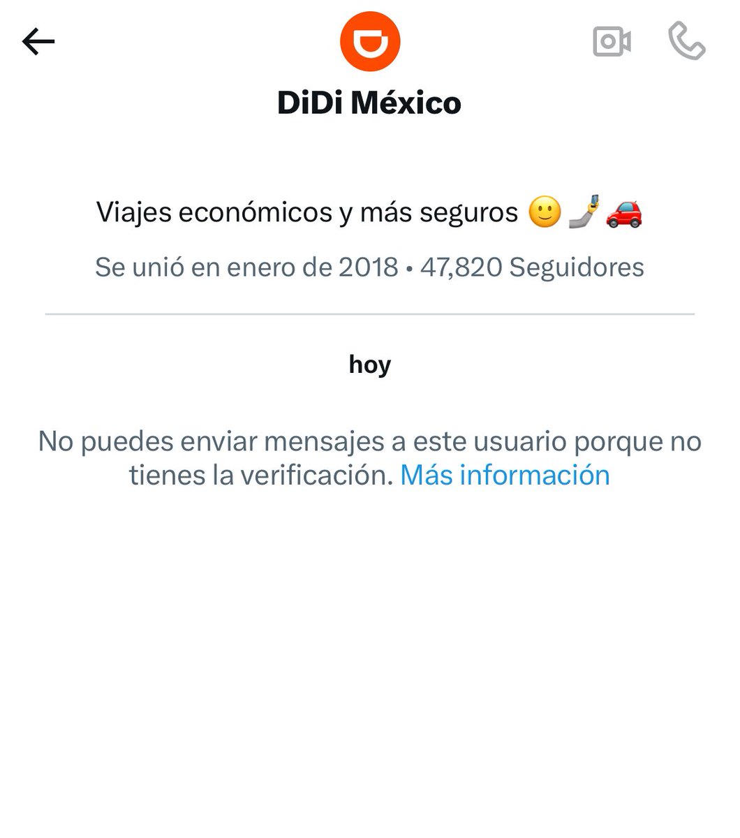 Marichell_77's tweet photo. @DiDi_Mexico No me permite enviarles mensaje directo https://t.co/WxlfTuv34f