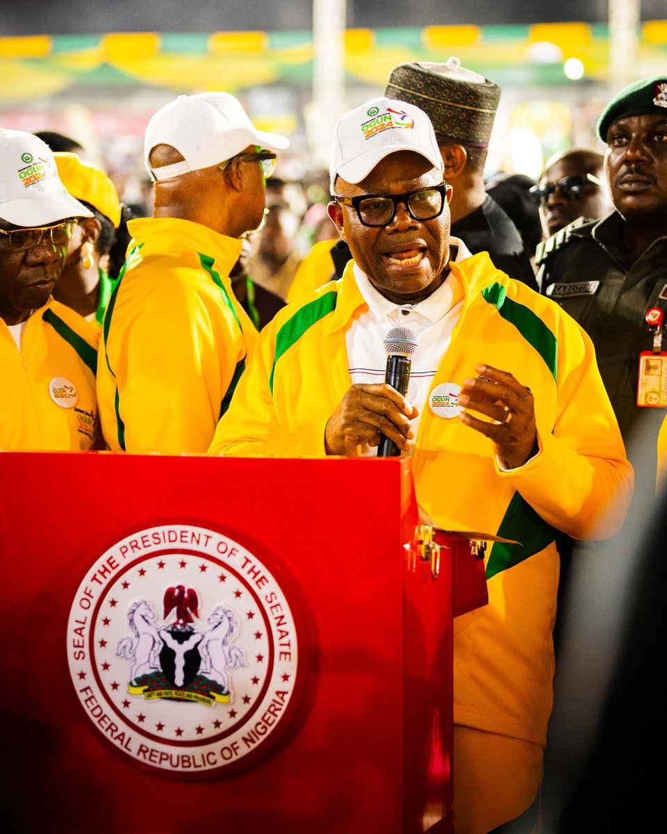 gatewaygames_24's tweet photo. The Senate President hailed the Games, Gateway 2024, truly a national milestone. 

#GatewayGames2024 #OgunState https://t.co/TjzQXyeFSg