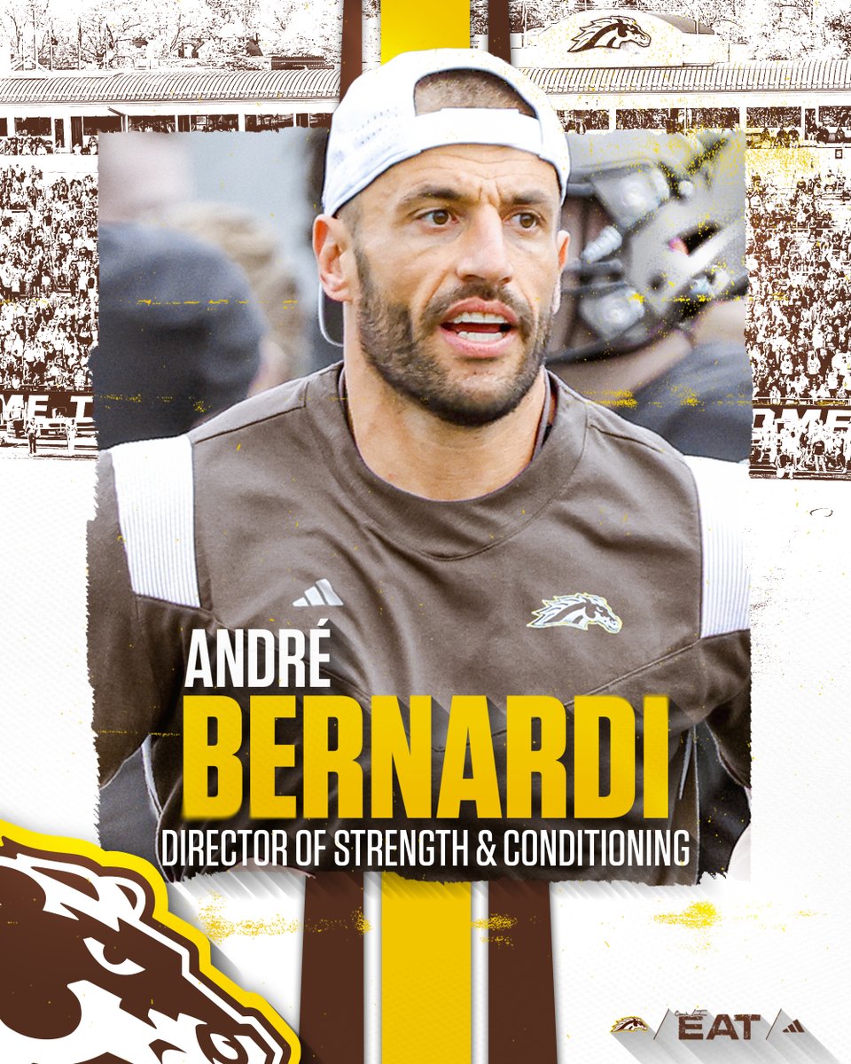 Western Michigan Football (@wmu_football) on Twitter photo We are excited to welcome <a href="/BernardiCoach/">Coach Bernardi</a> as our new head strength and conditioning coach!
📰 wmubroncos.com/news/2025/5/30… We are excited to welcome <a href="/BernardiCoach/">Coach Bernardi</a> as our new head strength and conditioning coach!
📰 wmubroncos.com/news/2025/5/30…