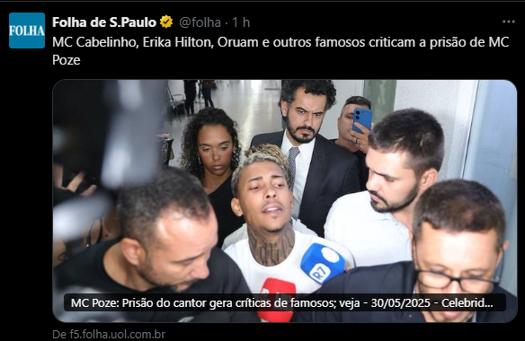 Não falou o nome de nenhum famoso ai...🤔