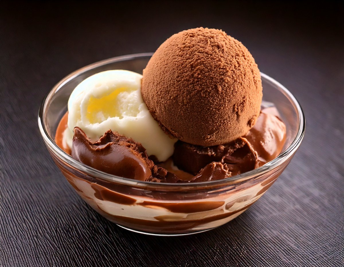 ChocolateFixx's tweet photo. Chocolate ganache, chocolate mouse and ice cream. https://t.co/j7eCcxQmrD