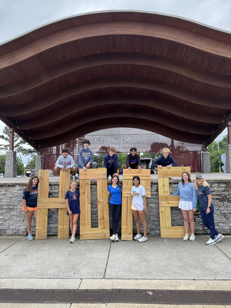 Middle School Mini-mester started today! Students end the school year with experiential learning and service around Hampton Roads. Rain didn't stop the Livestrong group from volunteering to get Relay for Life ready to go; the race is Saturday in Chesapeake. #NorfolkAcademy