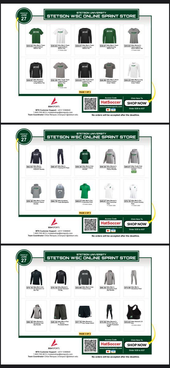 Our team store is live for one month! Order your Hatter gear ahead of the Fall.

🤠💚

bsnteamsports.com/shop/HatSoccer