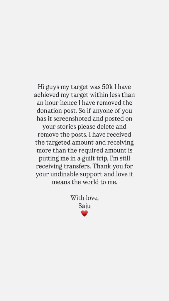 Sajuwoah's tweet photo. Thank you to each and everyone who contributed, who shared, who related, you showed kindness sent uplifting messages you all made it happen and I’m eternally grateful ♥️ https://t.co/uLtpXEFSjK