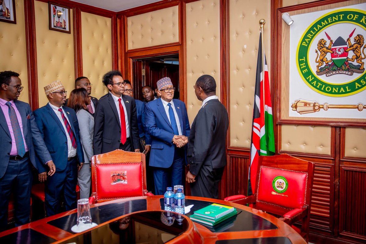 Madaxweynaha Jamhuuriyadda Somaliland Mudane Cabdiraxmaan Maxamed Cabdilaahi (Cirro) ayaa kulan muhiim ah la qaatay Gudoomiyaha Golaha Shacabka ee Dalka Kenya (Speaker of the National Assembly), Mudane Moses Masika Wetangula.