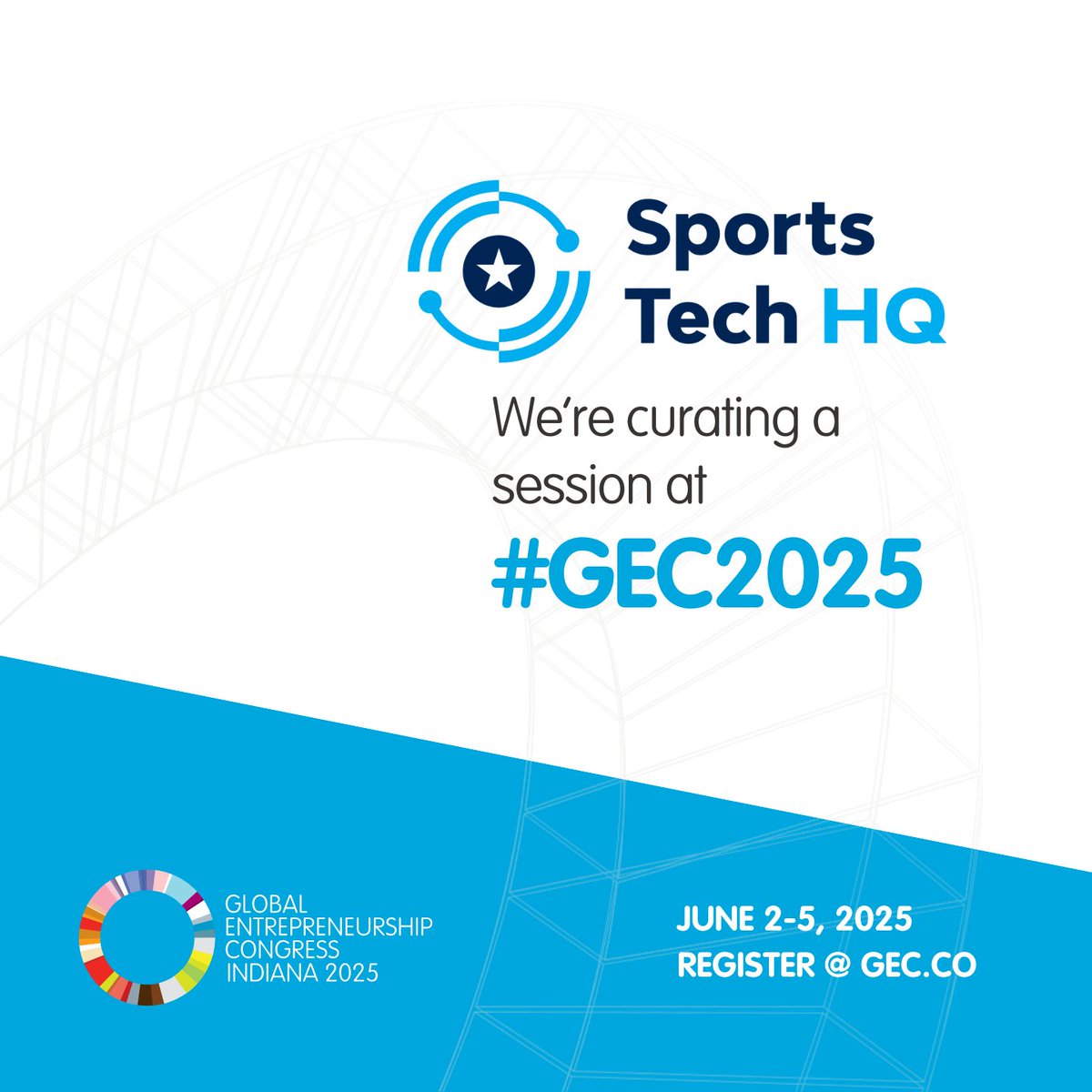 See you at #GEC25! Sports Tech HQ is headed to the Global Entrepreneurship Congress next week, June 2–5. Come say hello at our booth all week and dive into the future of sport tech with us! 🔍

Don’t miss our mainstage session on Wednesday, June 4 at 11 AM, where we’ll explore