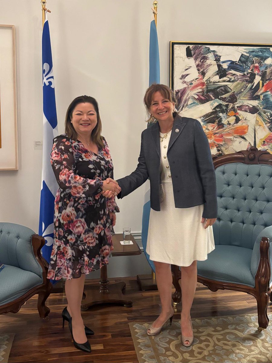 MinexGt's tweet photo. Guatemala fortalece los vínculos con la provincia canadiense de Quebec.

Lee la nota ➡️ https://t.co/N4WpRHnp1S https://t.co/6H39zmNT5A