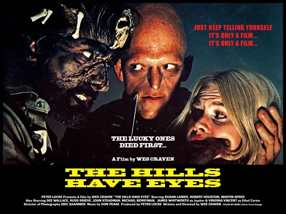 EugWSerra's tweet photo. On July 22, 1977, The Hills Have Eyes was released! #TheHillsHaveEyes #WesCraven #SusanLanier #RobertHouston
#MartinSpeer #DeeWallace
#RussGrieve #JohnSteadman
#MichaelBerryman #VirginiaVincent https://t.co/haVWyyrxp8