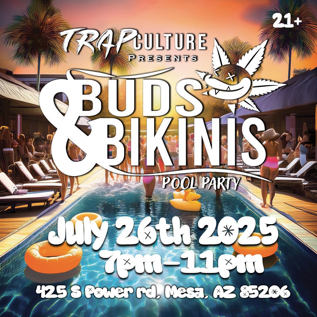 THE HOTTEST POOL PARTY OF THE SUMMER IS HERE!🌊☀️
Join us at the Arizona Golf Resort on Saturday, July 26th for our exclusive 21+ pool party, Buds &amp; Bikinis!👙  Vibe out with top brands, enjoy delicious eats, and lance the night away with local DJ's and a SPECIAL GUEST👀 
🎟️ ⬇️