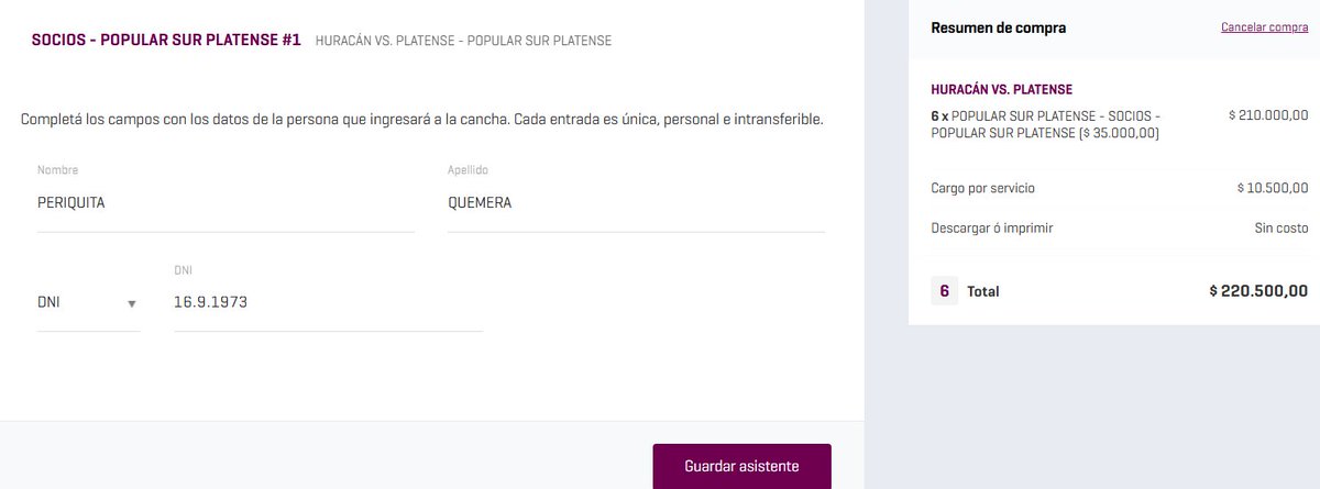 🚨 INFO DIRECTA DESDE LA CD 🚨

Desde la CD de #Huracán consiguieron 4000 (CUATRO MIL) entradas MÁS

¿CÓMO ACCEDER A ELLAS?

SON POPULARES NO AGOTADAS POR PLATENSE

CADA PERSONA CON SU DNI PUEDE ADQUIRIR HASTA 6 (SEIS) POPULARES POR DEPORTICK

LINK: deportick.queue-it.net/?c=deportick&e…