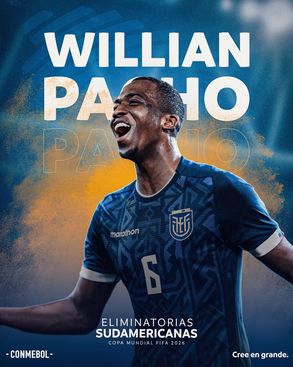 Orgullo ecuatoriano 🇪🇨

#EliminatoriasSudamericanas