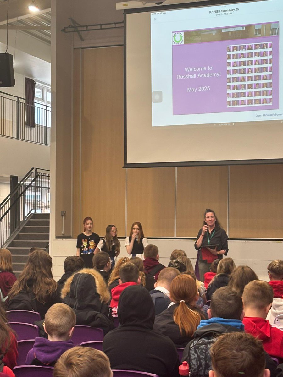 RosshallAcademy's tweet photo. We loved having our new S1’s visit this week - We think this might be the best yet 🥳🤩 Thank for your engagement and friendly atmosphere. We also enjoyed welcoming you all into our freshened up social space 🎨 😁 #newbeginnings #S12025 https://t.co/YCwS8EIOUg