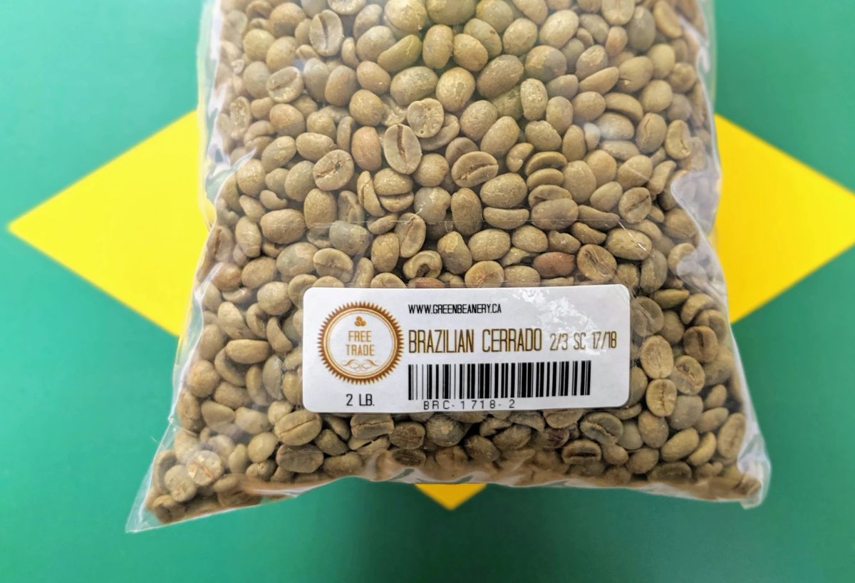 Our new Brazilian Cerrado gets raves for flexibility. Not too acidic but bright enough for dark-roast loyalists, the Cerrado stabilizes and elevates other flavours. 

🇧🇷A reliable workhorse with Brazilian charm—this is the quiet hero of our every day.

greenbeanery.ca/search?type=pr…*