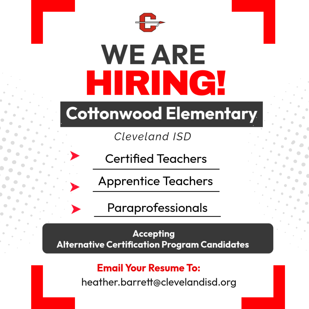 Cottonwood Elementary, CISD (@cottonwoodcisd) on Twitter photo 