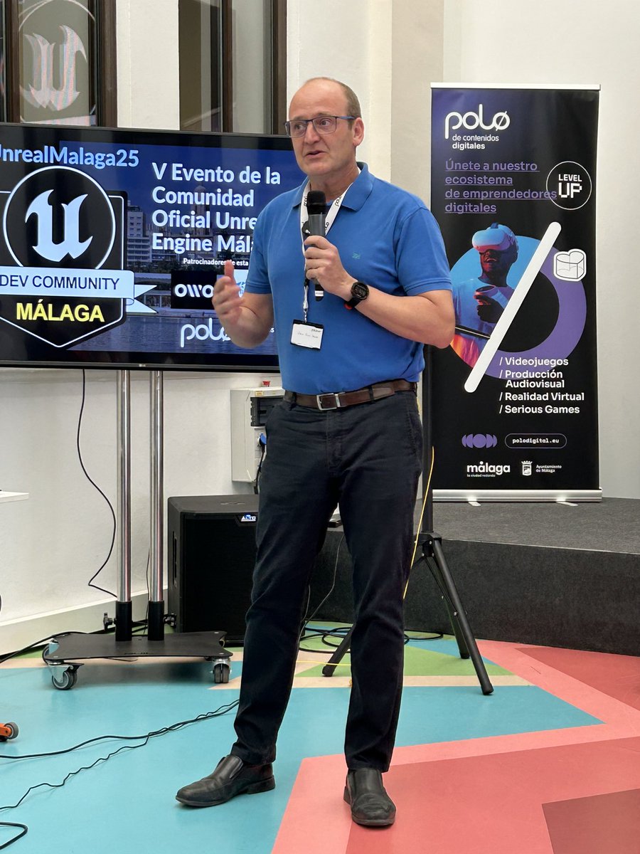 Esta tarde estamos en #UnrealMalaga25 para ver el presente de la producción virtual