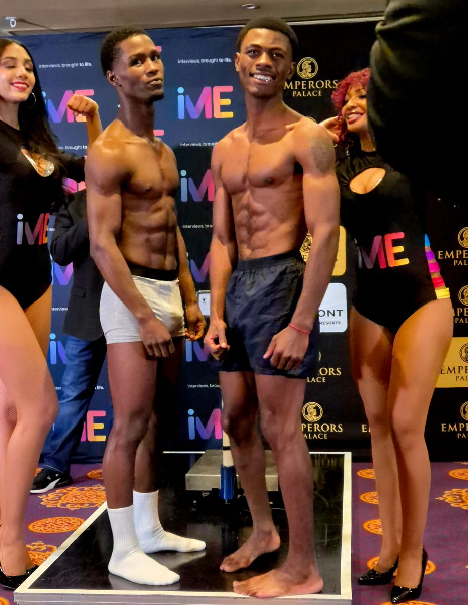 BoxingsaR's tweet image. 🥊 Weigh-ins done. Tension high.

👑 Koopman &amp;amp; Lima ready to battle for the IBO Junior Middleweight Title
🔥 Kuse &amp;amp; Salva locked in for WBC showdown
💥 All fighters made weight - it’s on!

🥊🇿🇦