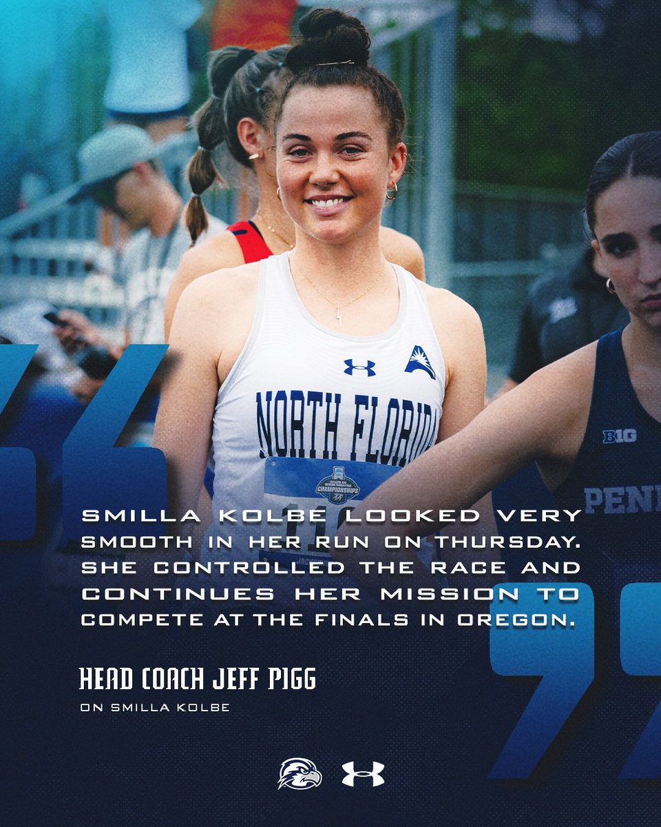 UNF XC / Track & Field (@ospreyxctf) on Twitter photo Head coach Jeff Pigg gives his thoughts on our four Osprey qualifiers at the <a href="/NCAATrackField/">NCAA Track & Field</a> Outdoor East Region First Round!
#SWOOP Head coach Jeff Pigg gives his thoughts on our four Osprey qualifiers at the <a href="/NCAATrackField/">NCAA Track & Field</a> Outdoor East Region First Round!
#SWOOP