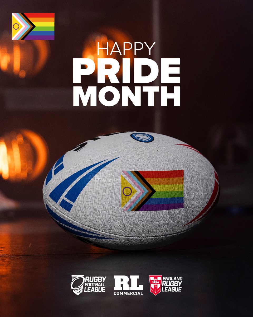 🌈  Happy #PrideMonth!

🏉 As we look at the month ahead the RFL is proud to be an advocate and ally to the LGBTQIA+ community and we will continue to push our commitment to inclusivity an diversity in the future of our sport.
