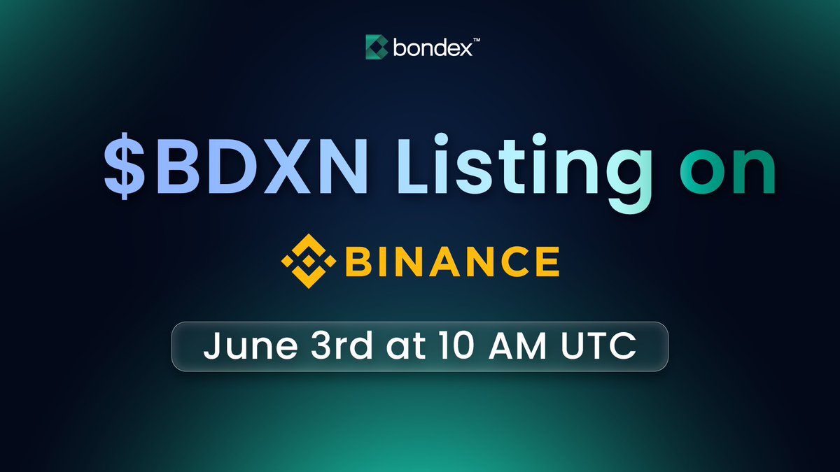 BONDEX will finally list it's $BDXN token on binance. .  📢😅

Stay Loudio 📢 
#LOUD $LOUD
