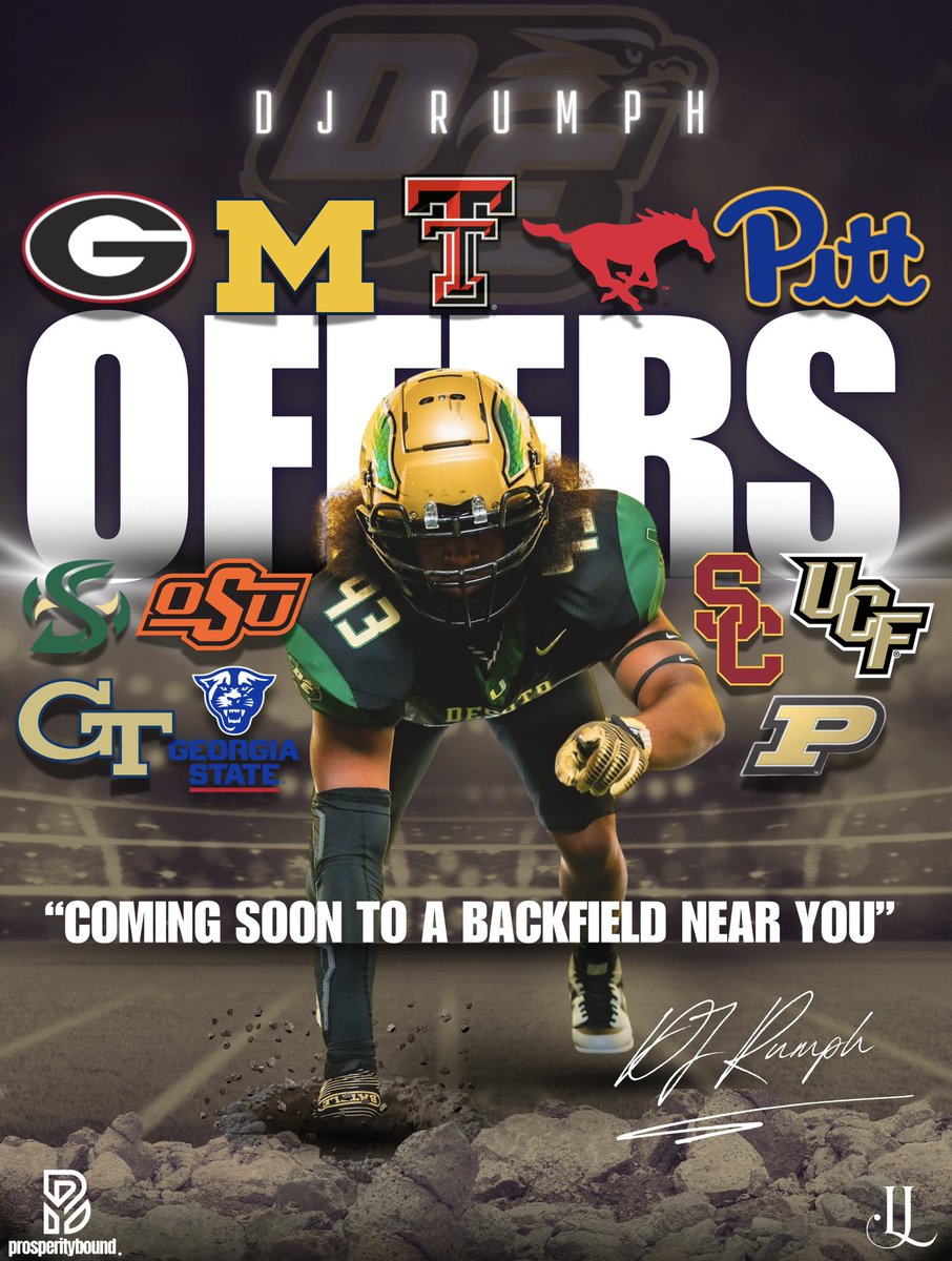 Dj Lyrae Rumph ⚠️ (@djrumph) on Twitter photo Gods grace.. These offers are proof that love, loss, and grit can carry you through anything. Mom.. Dad.. we’re still in the game.
(R.I.P. DAD)
Jeremiah 29:11
#BEATTHEODDS
#CoachMathis <a href="/CoachSweeny/">Coach Sweeny</a> <a href="/Coachmiller2021/">Donald Miller</a> <a href="/RodneyChadwick/">Rodney Chadwick</a> <a href="/FootballDesoto/">DeSoto Football</a> <a href="/UAFootball/">Under Armour FTBL</a> <a href="/TheUCReport/">Billy Tucker</a> Gods grace.. These offers are proof that love, loss, and grit can carry you through anything. Mom.. Dad.. we’re still in the game.
(R.I.P. DAD)
Jeremiah 29:11
#BEATTHEODDS
#CoachMathis <a href="/CoachSweeny/">Coach Sweeny</a> <a href="/Coachmiller2021/">Donald Miller</a> <a href="/RodneyChadwick/">Rodney Chadwick</a> <a href="/FootballDesoto/">DeSoto Football</a> <a href="/UAFootball/">Under Armour FTBL</a> <a href="/TheUCReport/">Billy Tucker</a>