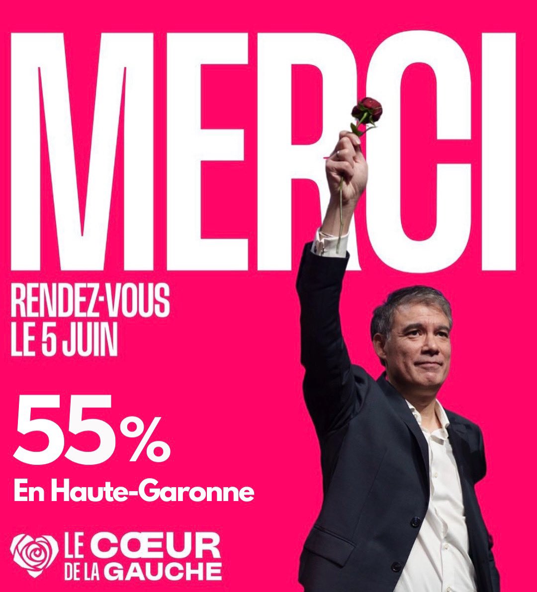 Sébastien Vincini (@sebvincini) on Twitter photo 55% des voix en Haute-Garonne. Les militantes et militants ont donné une nette majorité au texte <a href="/coeurdelagauche/">Le Coeur de la gauche !</a>. Merci.
Jeudi 5 juin, on transforme l’essai en votant pour <a href="/faureolivier/">Olivier Faure</a> !
Pour un <a href="/partisocialiste/">Parti socialiste</a> fort, qui rassemble, utile aux Françaises et aux Français. 55% des voix en Haute-Garonne. Les militantes et militants ont donné une nette majorité au texte <a href="/coeurdelagauche/">Le Coeur de la gauche !</a>. Merci.
Jeudi 5 juin, on transforme l’essai en votant pour <a href="/faureolivier/">Olivier Faure</a> !
Pour un <a href="/partisocialiste/">Parti socialiste</a> fort, qui rassemble, utile aux Françaises et aux Français.