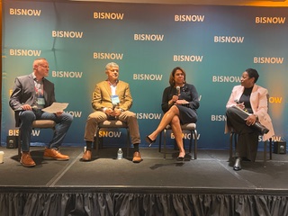 Julie Coker &amp; Joyce Levinston at the Biznow National Hospitality Conference.