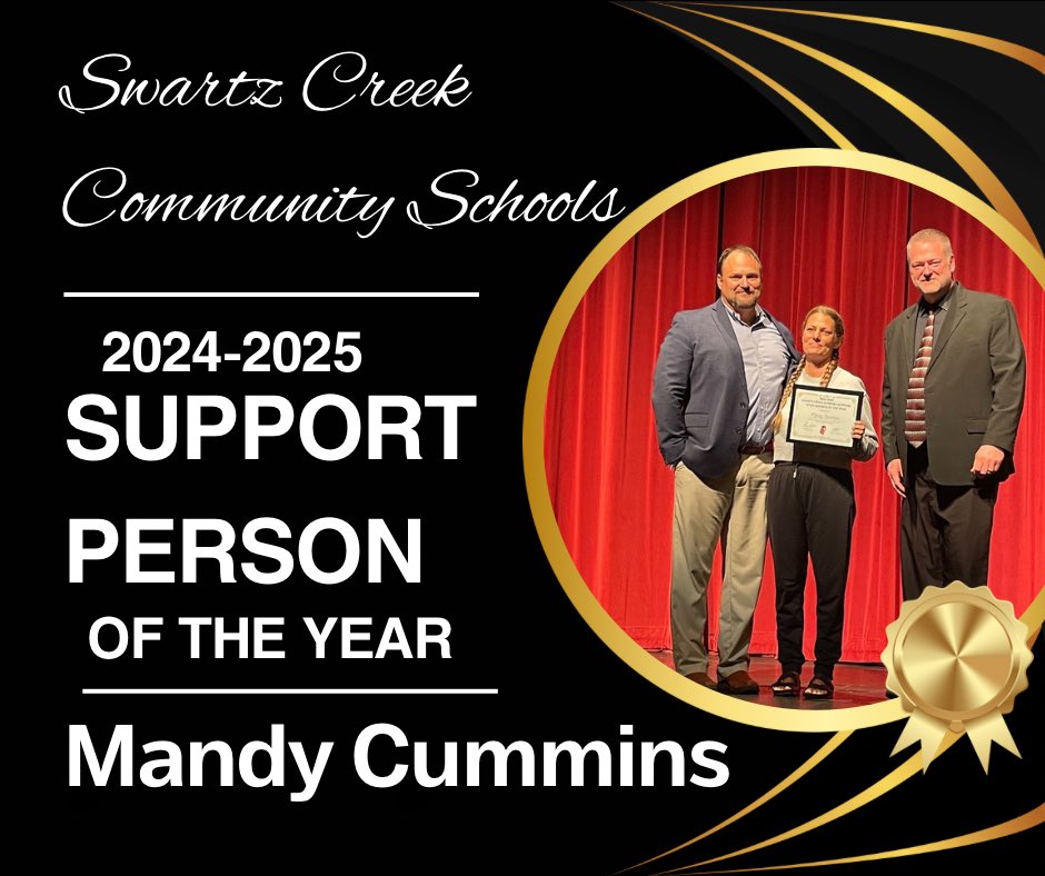 Congratulations to Mrs. Mandy Cummins, our Support Person of the Year. 

“She was there for me at my lowest.”
“She makes sure I’m doing good every day.”
“I can always go to her.”

Mandy is a lifeline for so many Dragons. We are so grateful for her heart, kindness, &amp; support.❤️🤍