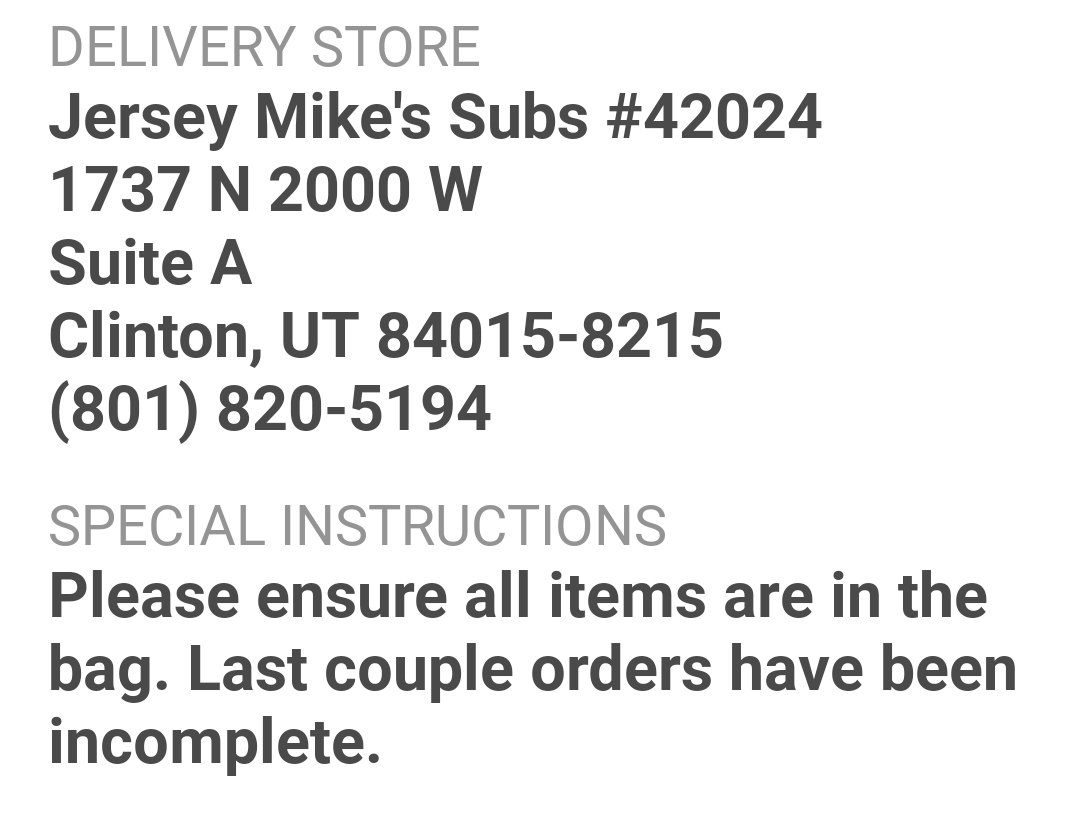 MWWoodring's tweet photo. Ffs. @jerseymikes is quickly running through my patience. I literally have this note in my reordering today....no chips. https://t.co/AydWWBTxxe