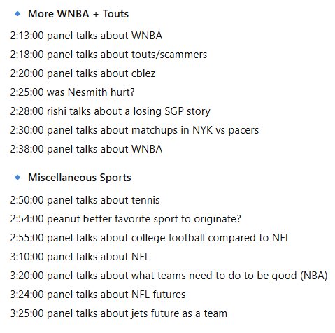 Timestamps 📝 for yesterday’s show | Sponsored by <a href="/novig_app/">Novig</a> 

S/O to our 6 foot 6, 245lb, future D1 athlete, and #1 employee <a href="/KirillThaThrill/">Kirill The Thrill</a> for putting this together