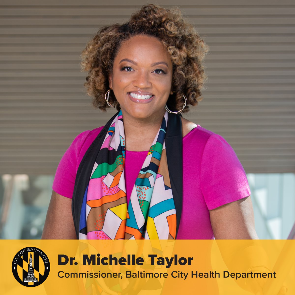 Brandon M. Scott (@mayorbmscott) on Twitter photo Baltimore, I’m proud to appoint Dr. Michelle Taylor as our new <a href="/BMore_Healthy/">Baltimore City Health Department (BCHD)</a>, Health Commissioner. A proven leader, she shares my commitment to expanding affordable, quality care across every neighborhood & will lead our efforts to tackle our city's opioid crisis. Baltimore, I’m proud to appoint Dr. Michelle Taylor as our new <a href="/BMore_Healthy/">Baltimore City Health Department (BCHD)</a>, Health Commissioner. A proven leader, she shares my commitment to expanding affordable, quality care across every neighborhood & will lead our efforts to tackle our city's opioid crisis.