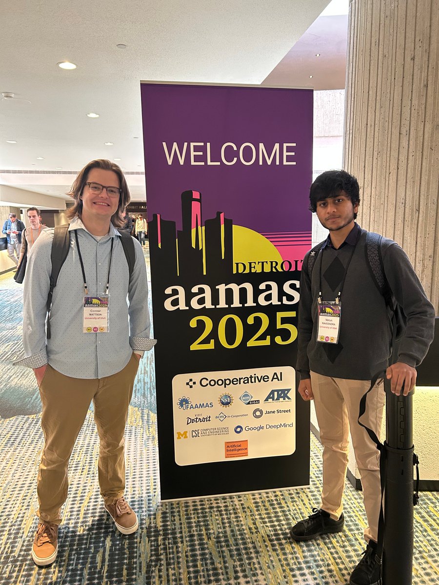 connormat's tweet photo. Thanks again to everyone who stopped by my talk, discussed their research with me, and helped make AAMAS 2025 such a memorable experience! More to come from our lab soon and I hope to make it to AAMAS 2026 next year! 🚀
🧵12/12 https://t.co/oofXAGYsIN