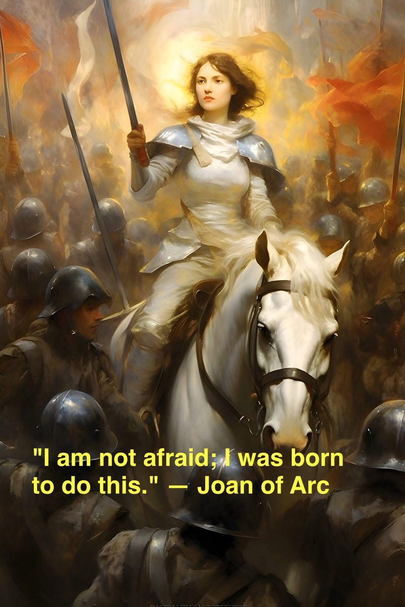 The Feast of St. Joan of Arc! St. Joan pray for us to be brave!
