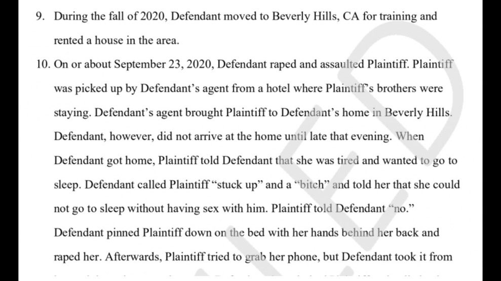 These are the certified court documents for NBA superstar Zion Williamson’s rape accusation