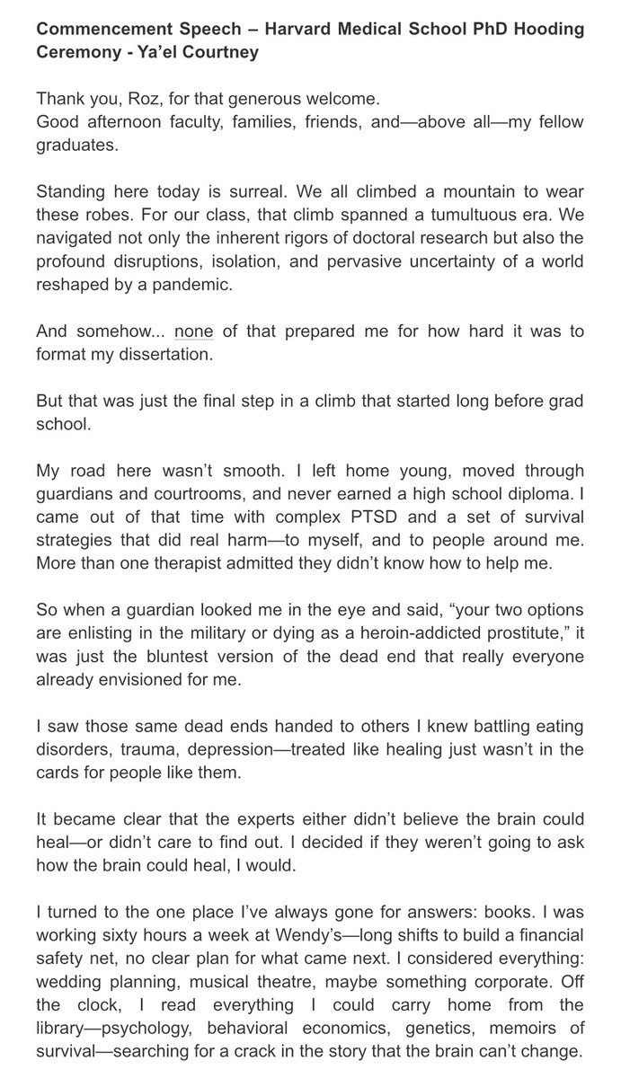 ScienceYael's tweet image. HMS PhD hooding ceremony, May 2025. Ya’el Courtney.   

“Beyond the Paywall: Making Science a Public Good Again”

docs.google.com/document/d/10Z…