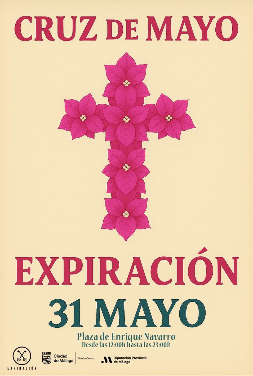 CRUZ DE MAYO |

Mañana sábado 31 de mayo, de 12h a 23h, en la plaza de Enrique Navarro.

Cruz de Mayo solidaria, a beneficio de las Hermanas de la Cruz y Fundación Corinto. Puedes colaborar mandando Bizum al 00021.

#CofradíasMLG